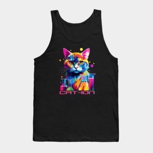 Chemist cat wpap, cation, chemistry, laboratory, kitty in lab Tank Top